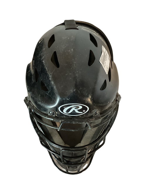 Vist Large View of Product Image Which is Used Rawlings CATCHERS MASK Catchers Helmet w/Mask Black One Size