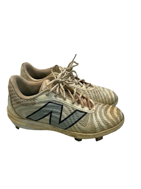 Vist Large View of Product Image Which is Used New Balance FUEL CELL 4040 CLEATS BB/SB Cleats White Senior 10.5