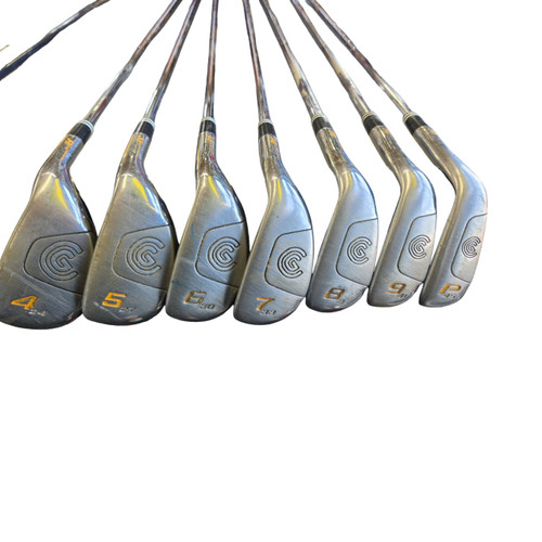 Vist Large View of Product Image Which is Used Cleveland HIBORE SET 4-P STIFF Mens Iron Set RH 4I-PW