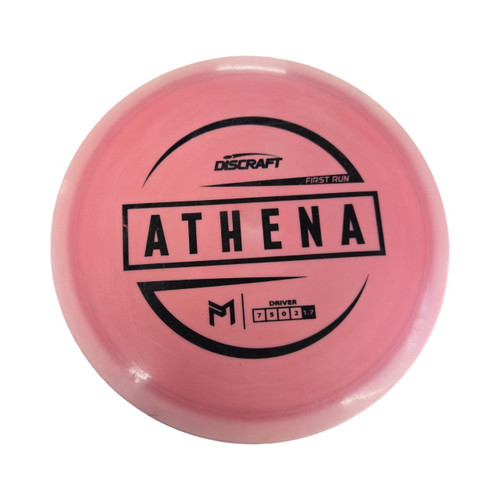 Vist Large View of Product Image Which is Used Discraft ATHENAFIRST RUN DRIVER Disc Golf Driver Pink