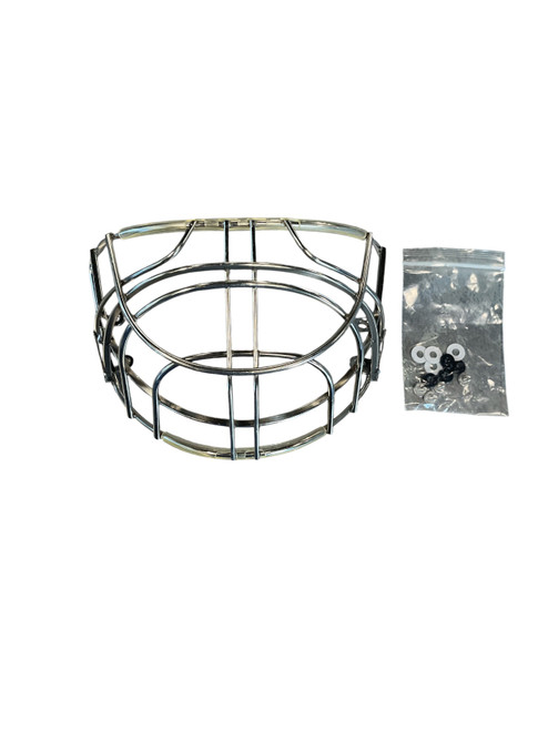Vist Large View of Product Image Which is Bauer NME 8 Cat Eye SR Goalie Wire Mask