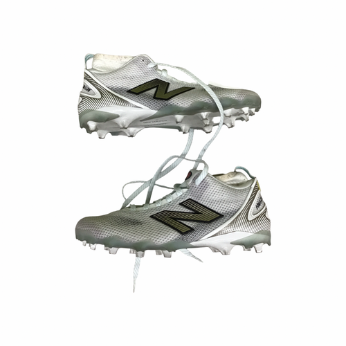 Vist Large View of Product Image Which is Used New Balance LAX Cleats Mens White Senior 9.5