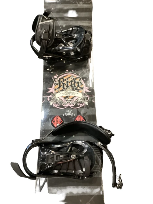 Vist Large View of Product Image Which is Used Ride RAPTURE 140 Mens Board/Bindings Black 140 cm