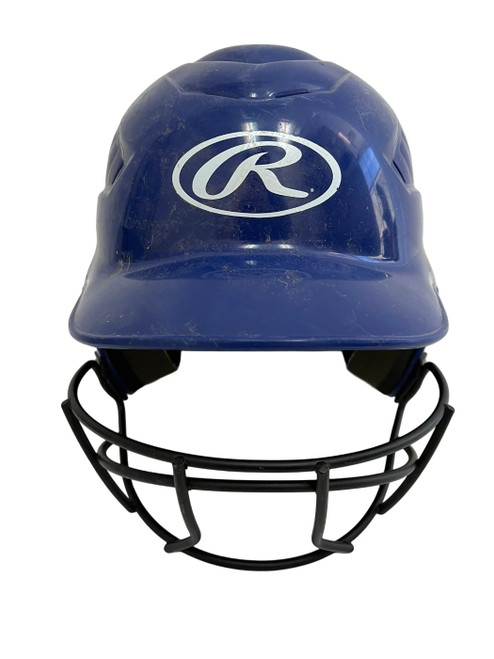 Vist Large View of Product Image Which is Used Rawlings RCFH OS Batting Helmet w/Mask