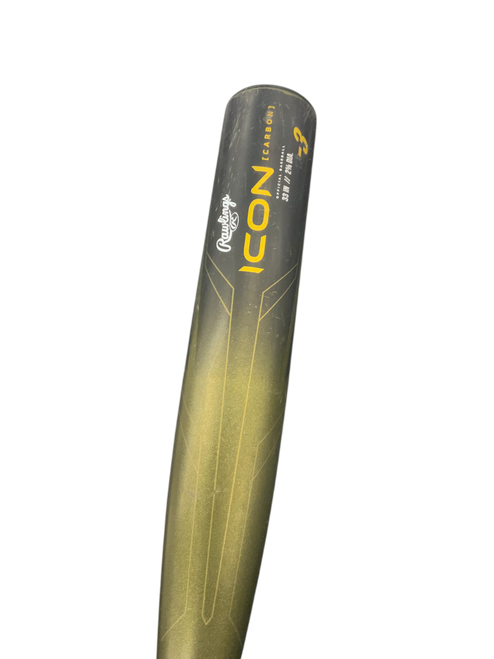 Vist Large View of Product Image Which is Used Rawlings ICON RBB3I3 BB/SB High School -3 Bat 33"