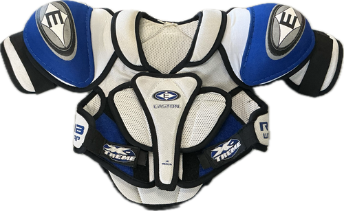 Vist Large View of Product Image Which is Used Easton X-TREME Junior Shoulder Pads MD
