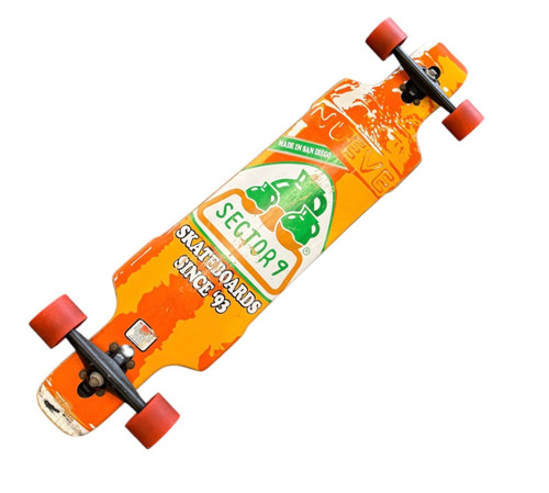 Vist Large View of Product Image Which is Used Sector 9 NUEVE Longboard Orange