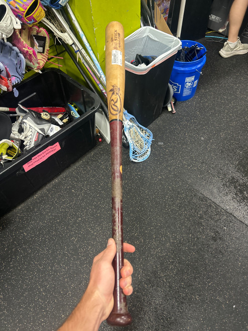 Vist Large View of Product Image Which is Used Rawlings MAPLE  ACE BIG STICK R243U BB/SB Wood Bat 33"
