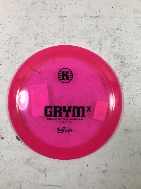 Vist Large View of Product Image Which is Used Kastaplast K1 GRYM X Disc Golf Driver Pink 170g