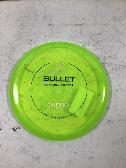 Vist Large View of Product Image Which is Used Mint ETERNAL BULLET Disc Golf Putter Neon Green 175g