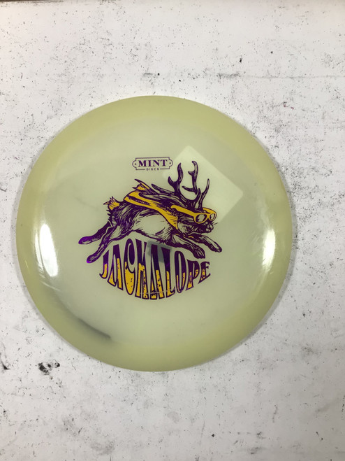 Vist Large View of Product Image Which is Used Mint NOCTURNAL JACKALOPE Disc Golf Driver White 175g