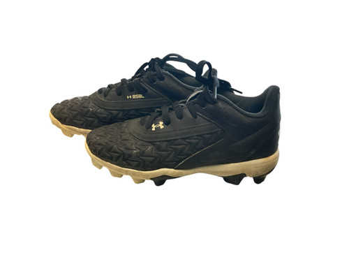 Vist Large View of Product Image Which is Used Under Armour BSBL BB/SB Cleats Black Junior 01