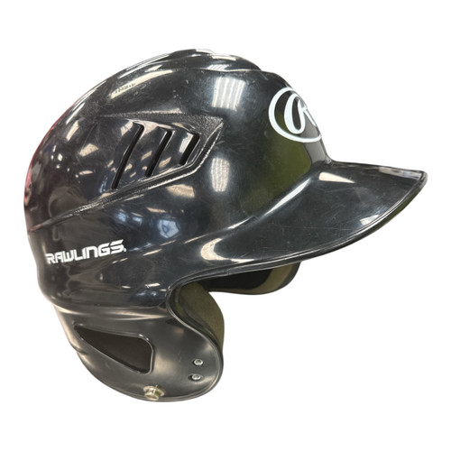 Vist Large View of Product Image Which is Used Rawlings RCFH Batting Helmet No Mask Black MD