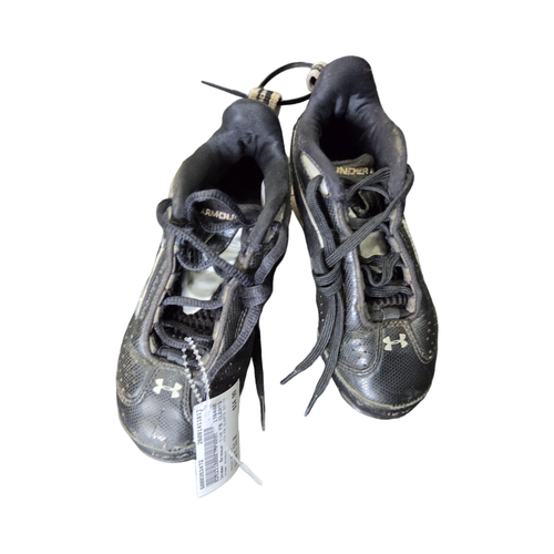 Vist Large View of Product Image Which is Used Under Armour YTH FB CLEATS SZ11Y Youth FB Cleats Black Youth 11.0