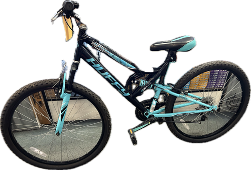 Vist Large View of Product Image Which is Used Huffy TRAIL RUNNER Mountain Bike Womens Black 38-42cm - 15-16" - SM Frame