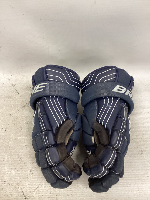Vist Large View of Product Image Which is Used Brine GLOVES Lacrosse Gloves Mens Navy Blue LG