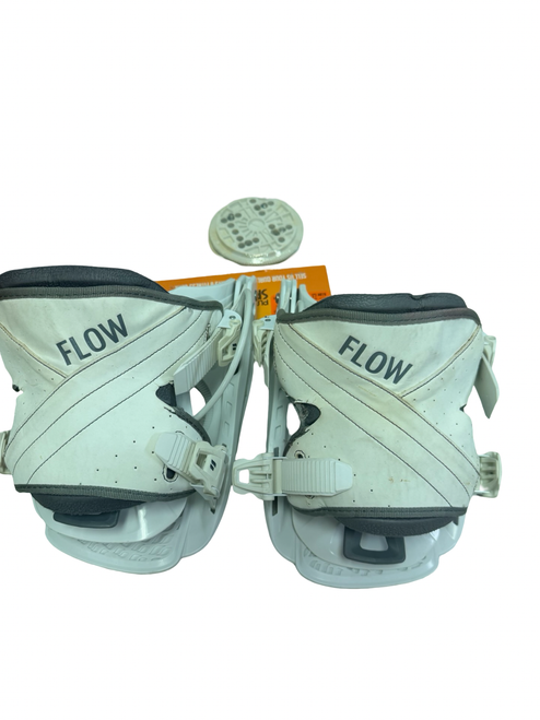 Vist Large View of Product Image Which is Used Flow FLITE 1 Womens Snowboard Bindings White LG