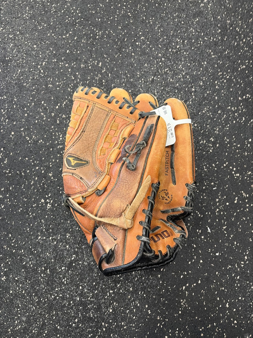 Vist Large View of Product Image Which is Used Mizuno GFN1258 BB/SB Glove RH Throw Brown 12 1/2"