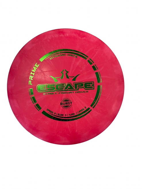 Vist Large View of Product Image Which is Used Dynamic Discs ESCAPE PRIME Disc Golf Driver Red