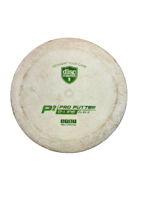 Vist Large View of Product Image Which is Used Discmania P2 D LINE Disc Golf Putter White