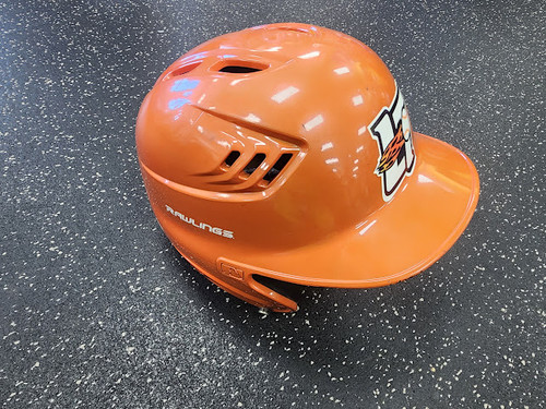 Vist Large View of Product Image Which is Used Rawlings R16S-R1 Batting Helmet No Mask Copper M/L