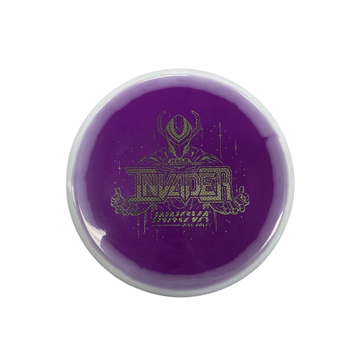 Vist Large View of Product Image Which is Used Innova INVADER Disc Golf Putter Purple