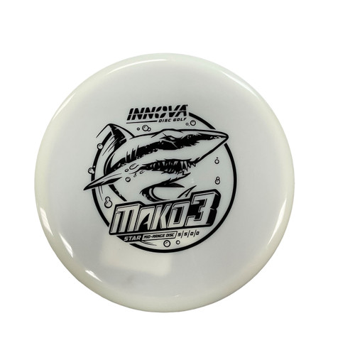 Vist Large View of Product Image Which is Used Innova MAKO 3 Disc Golf Mid Range White