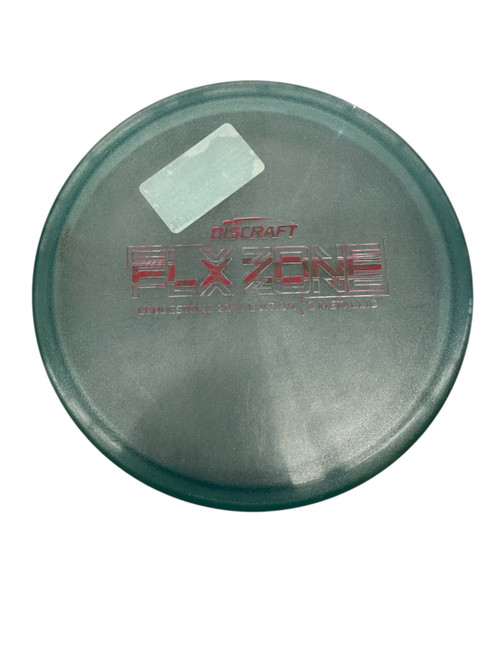 Vist Large View of Product Image Which is Used Discraft FLX ZONE LEDGESTONE 2022 Z METALIC Disc Golf Mid Range Grey
