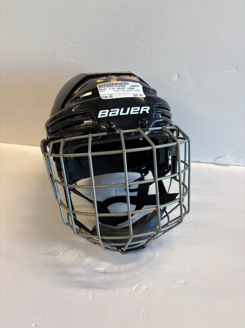 Vist Large View of Product Image Which is Used Bauer 2100 HELMET COMBO Helmet Cage Combo Black MD