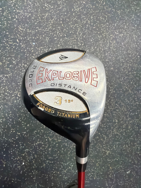 Vist Large View of Product Image Which is Used Dunlop EXPLOSIVE Mens Fairway Wood RH 3 Wood