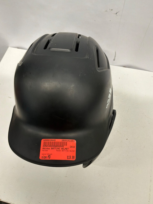 Vist Large View of Product Image Which is Used Adidas BATTING HELMET Batting Helmet No Mask Black MD