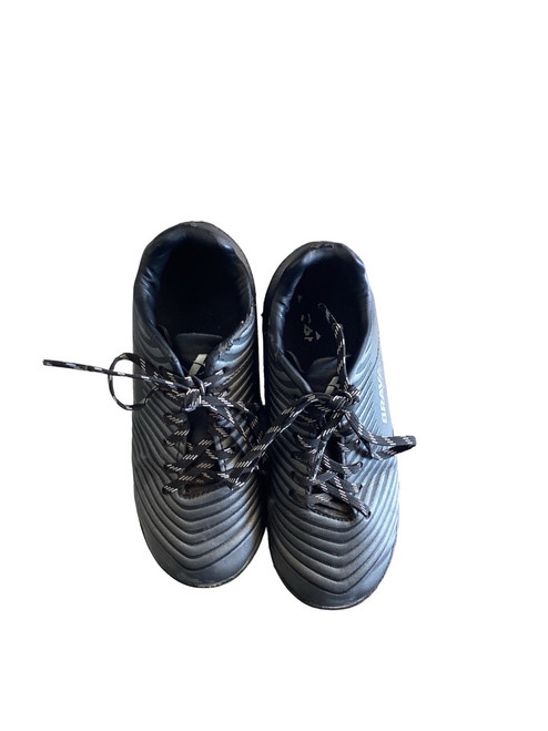 Vist Large View of Product Image Which is Used Brava Soccer Indoor Shoes Black Youth 11.5