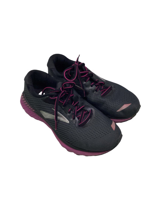 Vist Large View of Product Image Which is Used Brooks GTS Running/X-Train Shoes W Black And Purple Senior 9
