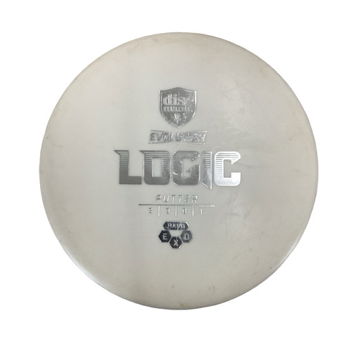 Vist Large View of Product Image Which is Used Discmania LOGIC Disc Golf Putter White