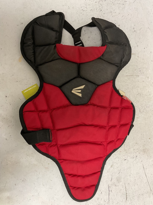 Vist Large View of Product Image Which is Used Easton CATCHER CHEST PROTECTOR Catchers Chest Protector Black And Red Youth