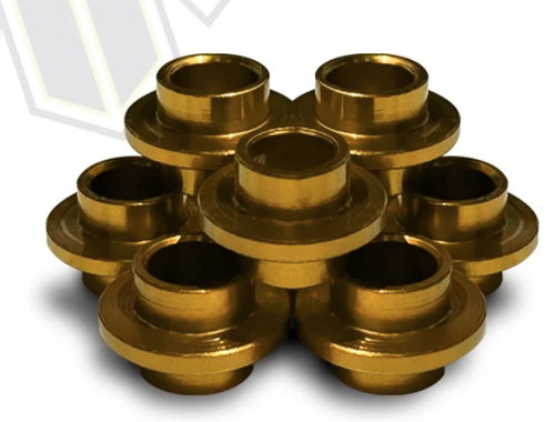 Vist Large View of Product Image Which is Rinkster Hockey Floating Aluminum Spacers - Gold