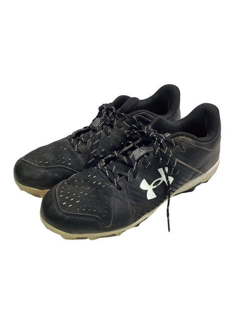 Vist Large View of Product Image Which is Used Under Armour LEADOFF BB/SB Cleats Black Senior 12