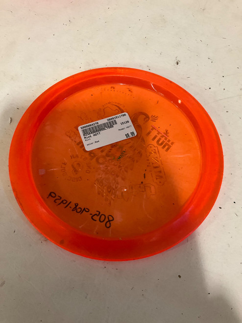 Vist Large View of Product Image Which is Used Mint HOTT Disc Golf Driver Red