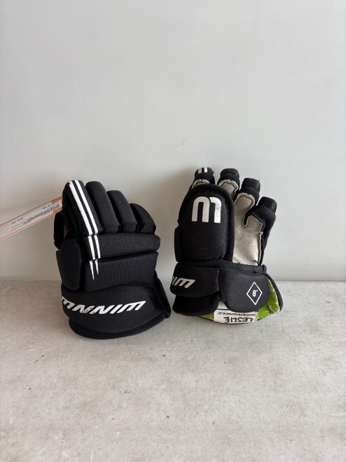 Vist Large View of Product Image Which is Used WinnWell Youth Gloves Black 8"