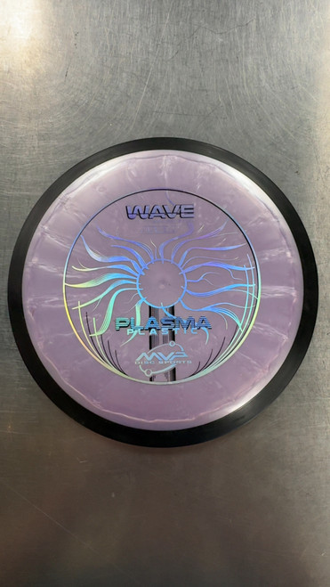 Vist Large View of Product Image Which is Used MVP PLASMA WAVE Disc Golf Driver Purple