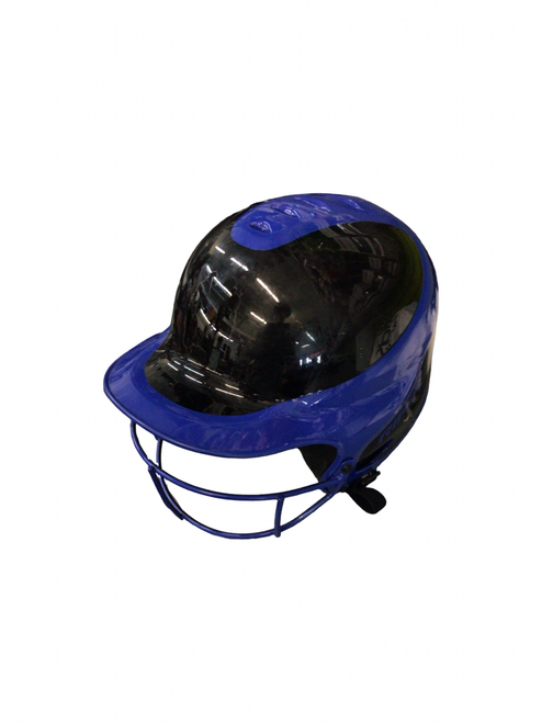 Vist Large View of Product Image Which is Used RIP-IT 6 - 6 7/8 Batting Helmet w/Mask Royal Blue SM