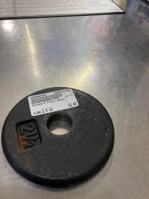 Vist Large View of Product Image Which is Used Standard Plate (Each) 2.5 lb