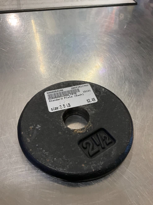 Vist Large View of Product Image Which is Used Standard Plate (Each) 2.5 lb