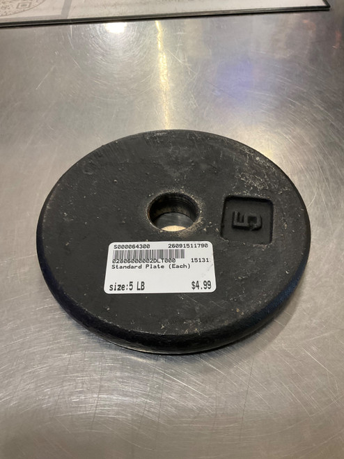 Vist Large View of Product Image Which is Used Standard Plate (Each) 5 lb