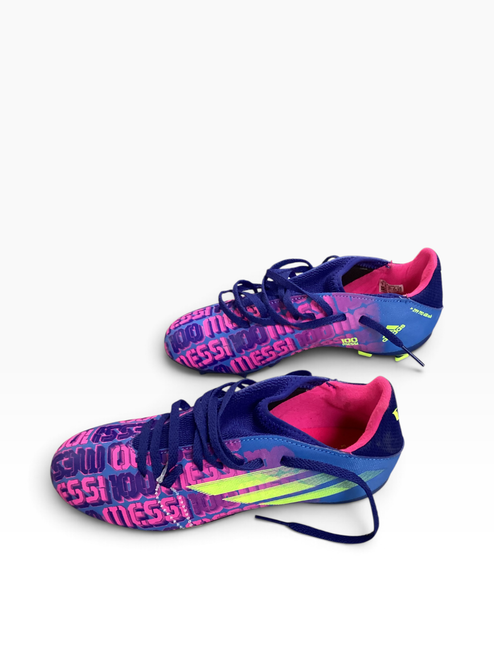 Vist Large View of Product Image Which is Used Adidas Soccer Cleats Purple Senior 5
