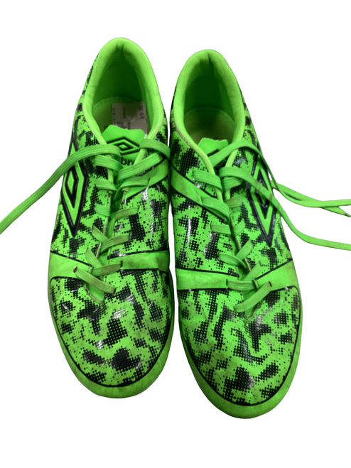 Vist Large View of Product Image Which is Used Umbro Soccer Cleats Green Senior 8