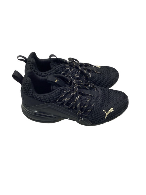 Vist Large View of Product Image Which is Used Puma Basketball Shoes M Black Senior 7.5