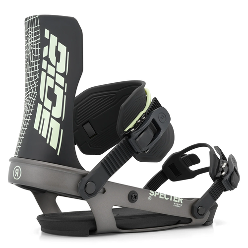 Vist Large View of Product Image Which is New Ride Specter Men's 2027 Snowboard Bindings Gunmetal- Size LG