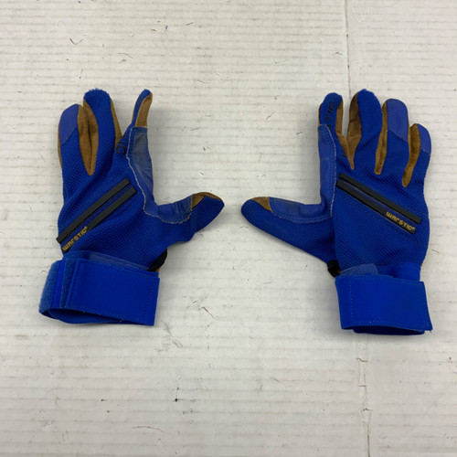 Vist Large View of Product Image Which is Used Warstic BB/SB Batting Gloves Royal Blue Junior