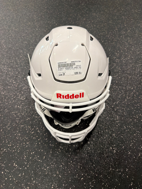 Vist Large View of Product Image Which is Used Riddell SPEEDFLEX 2026 YOUTH NWT FB Helmet White SM